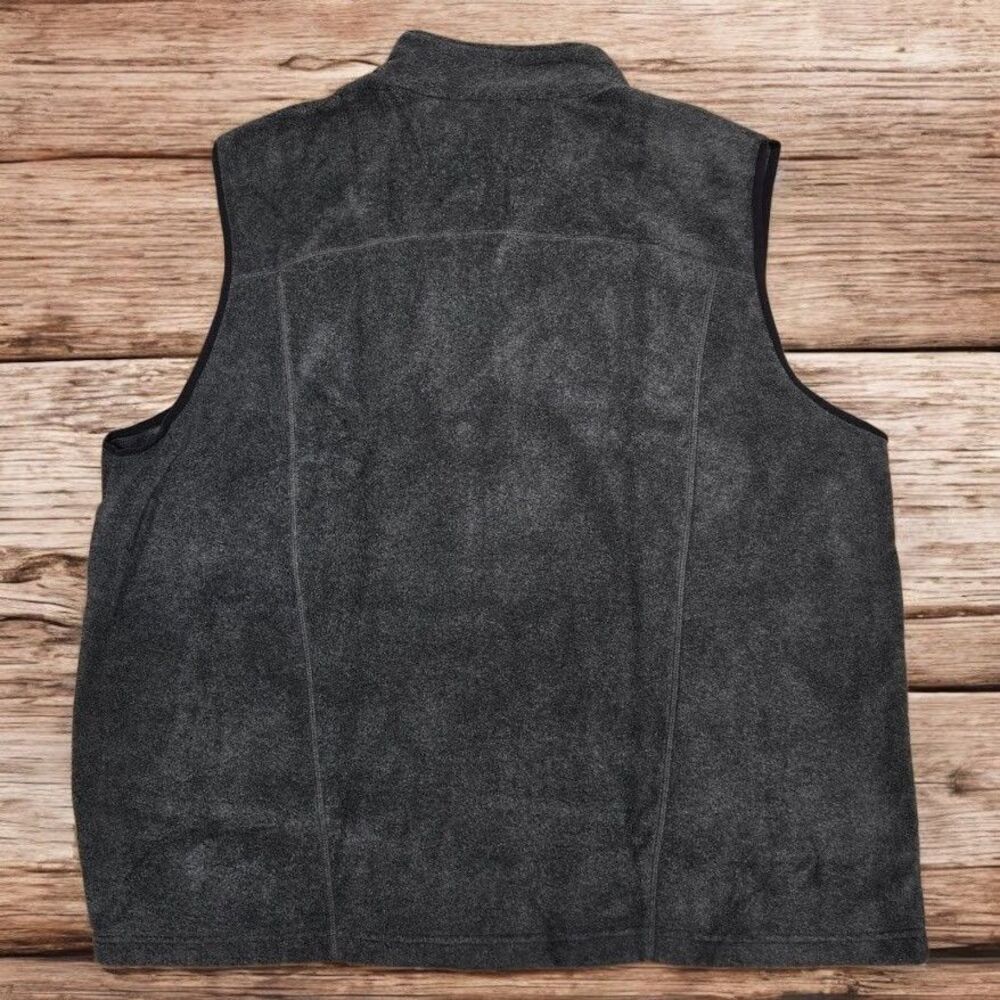 Men’s 3XL North End Voyage Vest Heather Charcoal Fleece Zip Pockets Audio Port - Picture 2 of 12